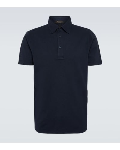 Loro Piana Cotton Polo Shirt - Blue