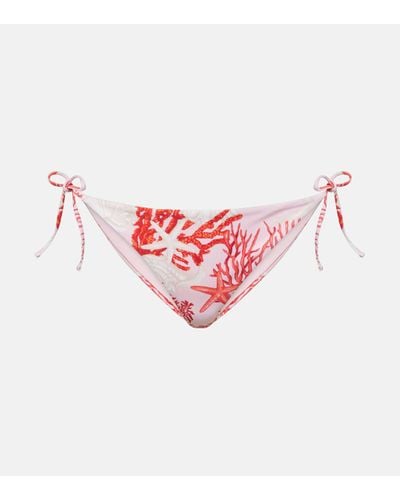 Versace Printed Bikini Bottoms - Pink