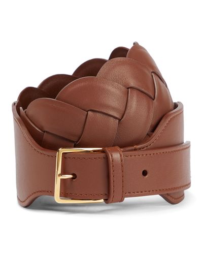 Altuzarra Braided Leather Belt - Brown