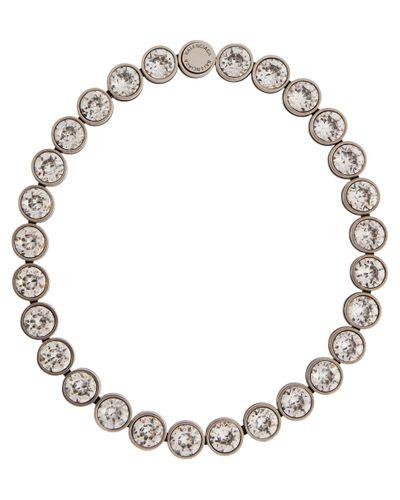Balenciaga Collar Dot con cristales - Metálico