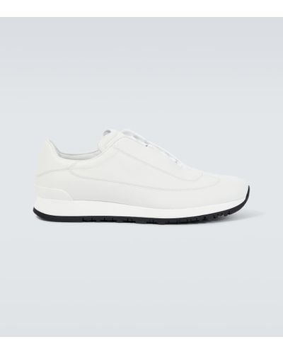 John Lobb Foundry Ii Leather Low-top Sneakers - White