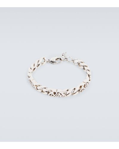 Alexander McQueen Logo Chain Bracelet - Metallic