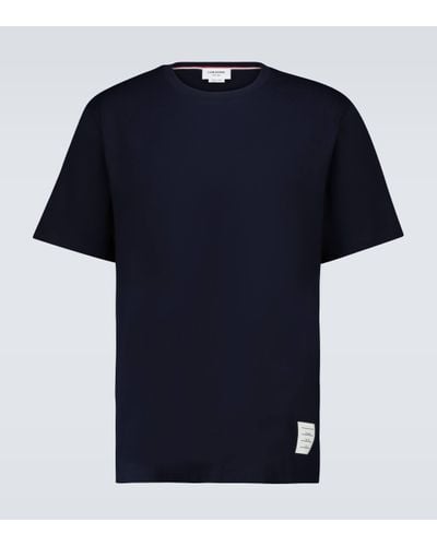 Thom Browne T-shirt en coton - Bleu