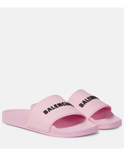 Sandales plates Balenciaga pour femme | Réductions en ligne jusqu'à 22 % |  Lyst