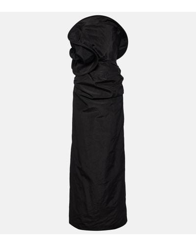 Magda Butrym Robe longue en soie - Noir