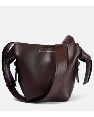 Acne Studios Musubi Mini Leather Shoulder Bag - Brown