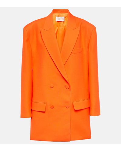 Valentino Blazer en Crepe Couture - Orange