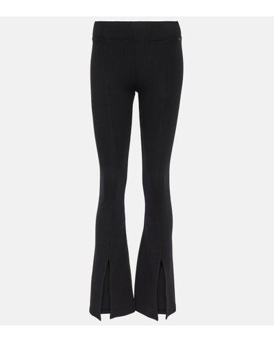 AG Jeans X Emrata Morrison Cotton-blend Flared Trousers - Black