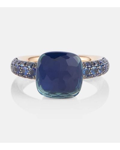 Pomellato Anillo Nudo en oro de 18 ct con topacio - Azul