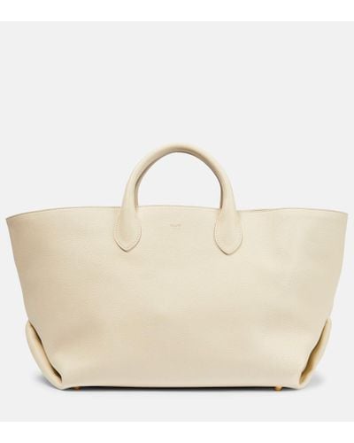 Khaite Amelia Medium Leather Tote Bag - Natural