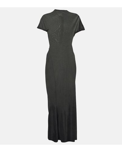 Khaite Yenza Jersey Maxi Dress - Black