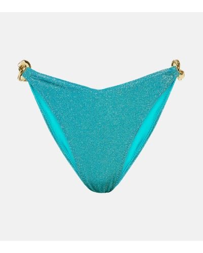 SAME Slip bikini con catena - Blu