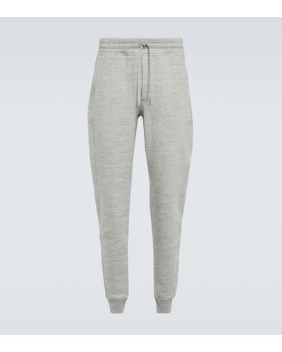 Tom Ford Pantalones deportivos de algodon - Gris