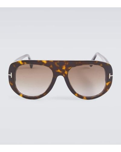 Tom Ford Cecil Flat-top Sunglasses - Brown