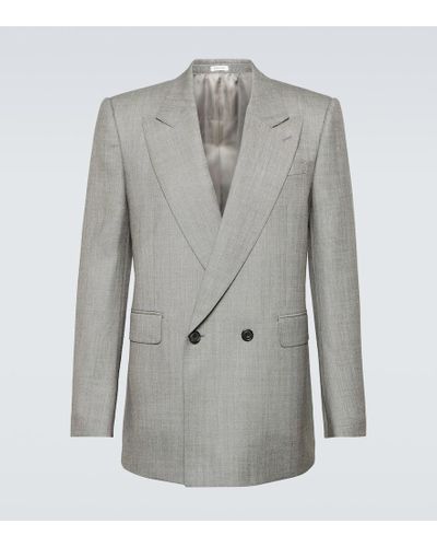 Alexander McQueen Anzugjacke aus Wolle - Grau