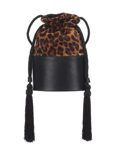 Hunting Season Exclusive To Mytheresa – The Lola Small Leopard-print Abucket Bag - Multicolor