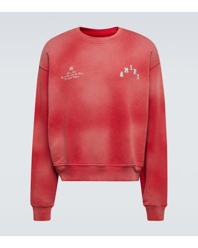 Amiri Sweatshirt aus Baumwoll-Jersey - Rot