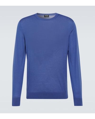 Zegna Pullover aus Wolle - Blau