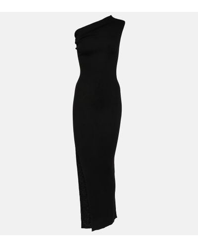 Rick Owens Vestido largo Athena de lana virgen - Negro