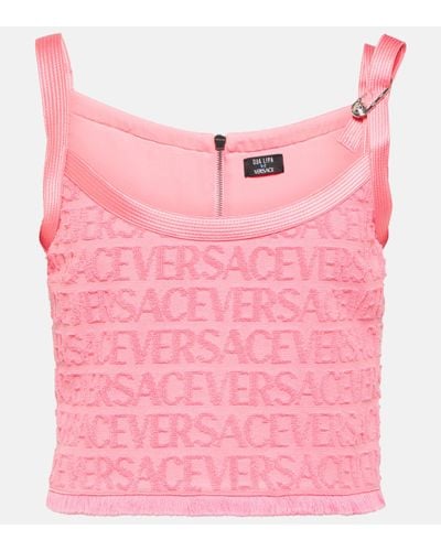 Versace Safety Pin Cotton Top - Pink