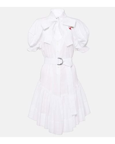Vivienne Westwood Hemdblusenkleid Football Heart aus Baumwolle - Weiß