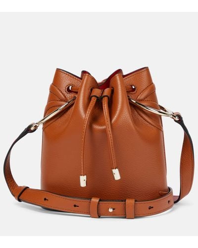Christian Louboutin By My Side Leather Bucket Bag - Brown