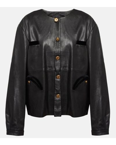 Blazé Milano Vegas Baby Leather Jacket - Black