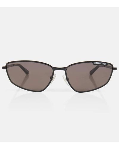 Balenciaga Eckige Sonnenbrille - Braun