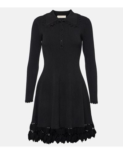 Ulla Johnson Minikleid Cybil aus Rippstrick - Schwarz