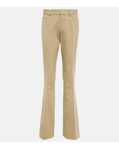 Petar Petrov Cotton And Wool-blend Straight Trousers - Natural