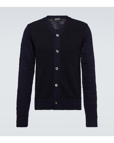 Comme des Garçons Cardigan de lana - Azul