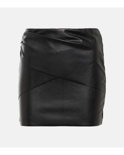 Wolford X N21 minifalda de piel sintetica - Negro