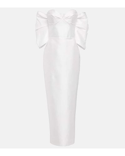 Rasario Bridal Leah Satin Gown - White