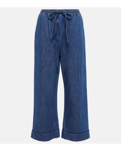 Valentino Pantaloni di jeans a gamba larga - Blu