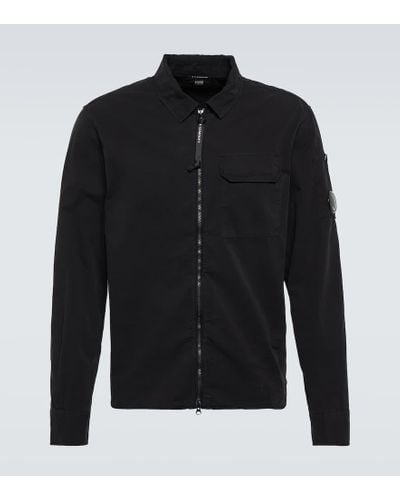 C.P. Company Camisa en gabardina de algodon - Negro