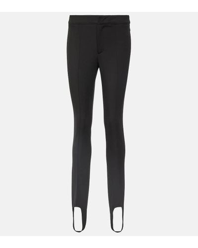 3 MONCLER GRENOBLE Mid-rise Stirrup Ski Pants - Black