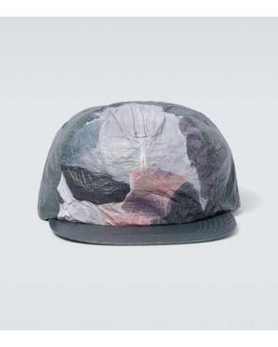 Undercover X Kijima Takayuki - Cappello da baseball in Tyvek® con stampa - Blu