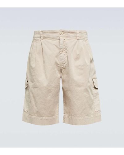 Dolce & Gabbana Cotton Canvas Cargo Shorts - Natural