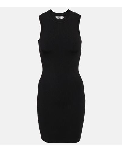 Victoria Beckham Vb Bodycon Knit Minidress - Black