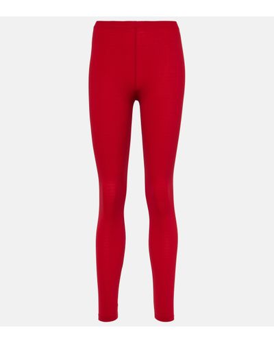 Isabel Marant Fibby Jersey leggings - Red