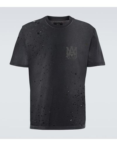 Amiri Camiseta Shotgun de jersey de algodon - Negro