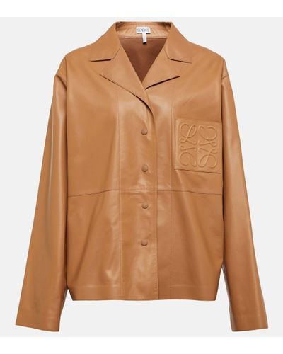 Loewe Anagram Leather Jacket - Multicolour