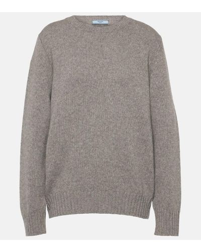 Prada Pullover aus einem Wollgemisch - Grau