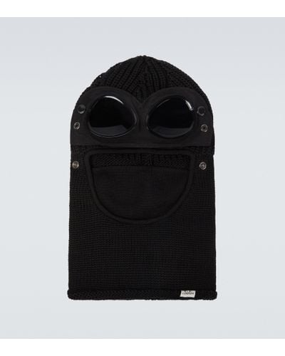C.P. Company Goggle Wool Ski Mask - Black