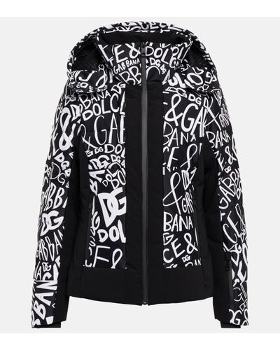 Dolce & Gabbana Logo-print Ski Jacket - Black