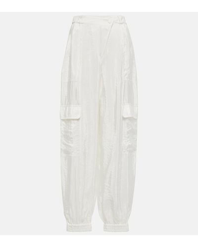 Jonathan Simkhai Artemis High-rise Cargo Trousers - White