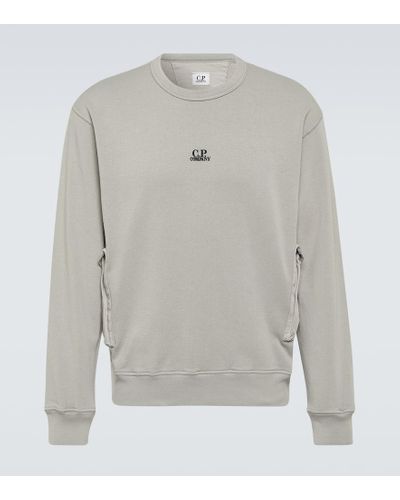 C.P. Company Sweatshirt aus Baumwoll-Jersey - Grau