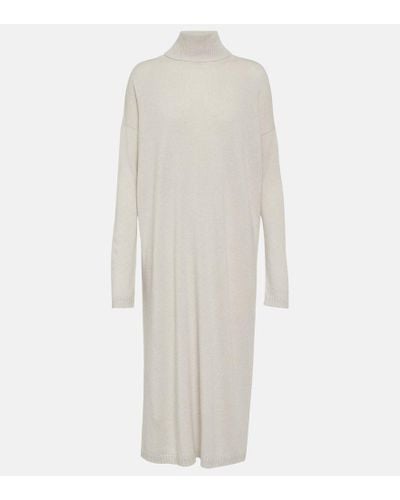 Max Mara Derrik Wool And Cashmere Midi Dress - White