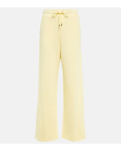 Max Mara Ultra Cotton-blend Trousers - Yellow