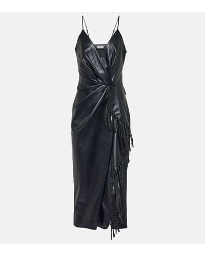 Jonathan Simkhai Carlee Faux Leather Midi Dress - Black
